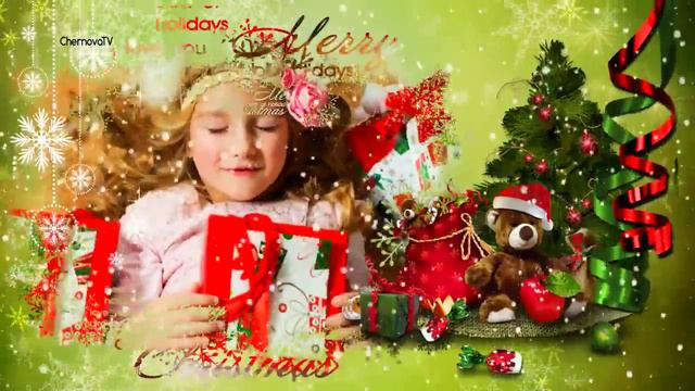 С Рождеством! Congratulations merry Christmas! Проект для Proshow Producer смотреть онлайн