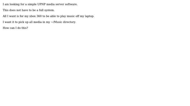 Ubuntu: UPNP Media server? смотреть онлайн