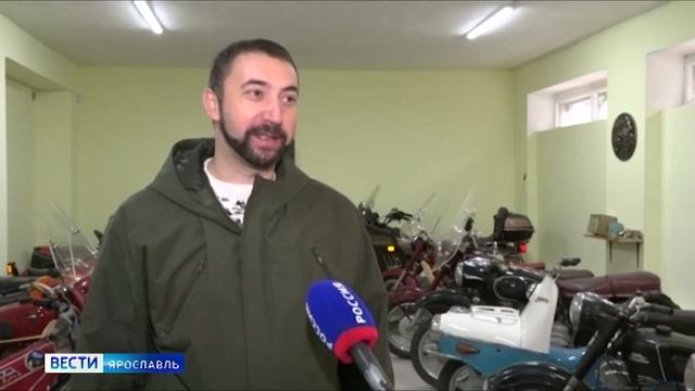 Житель Ярославской области собрал коллекцию уникальной мототехники смотреть онлайн