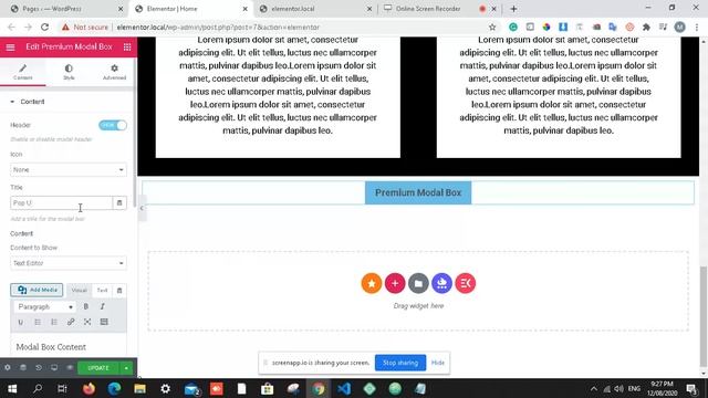 WordPress - How to Create Modal Popup with Elementor free смотреть онлайн