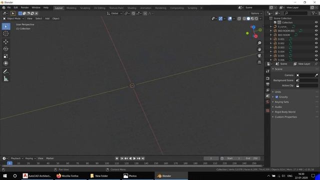 Blender 2.81 import AutoCAD 2D Plan with Feet & Inches смотреть онлайн