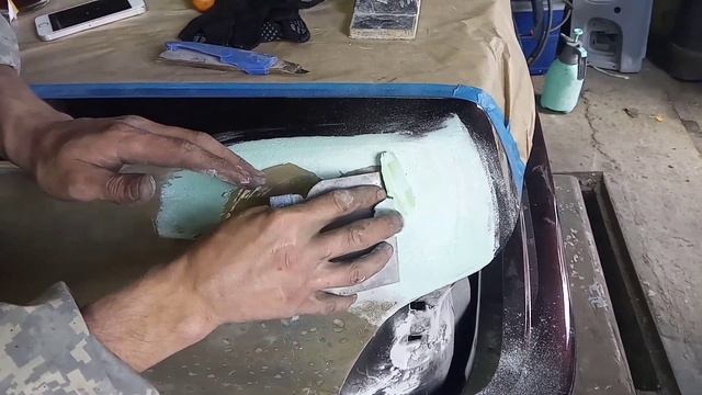 Что будет если нанести шпаклевку на кислотник!?