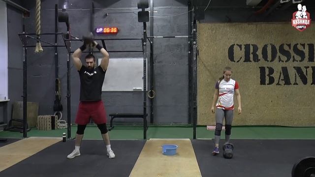 Минотавр (Minotaur). Кроссфит комплекс с одной гирей 32кг смотреть онлайн