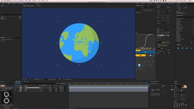 After Effects Tutorial - Animate A Fake 3D Globe With 2D Layers