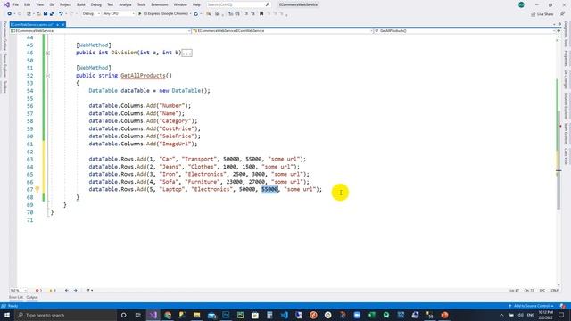 WebService # 03: Working with DataTable (Json) in WebService смотреть онлайн