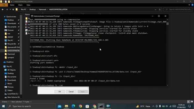 Word Count Task on Hadoop using Map Reduce on Windows 10 смотреть онлайн