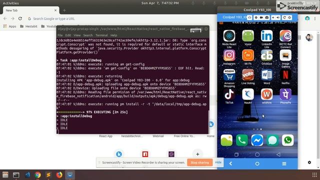 React Native Firebase Notification Part-1 смотреть онлайн