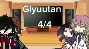?Giyu, tanjiro, Shinobu y mitsuri reaccionan a giyuutan y mitsushino ?