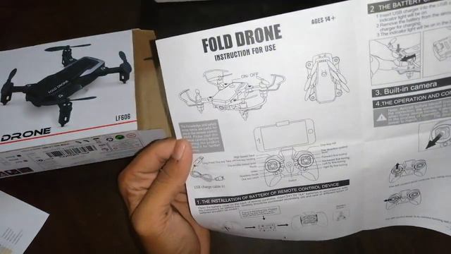 Unboxing drone folding drone LF606 смотреть онлайн