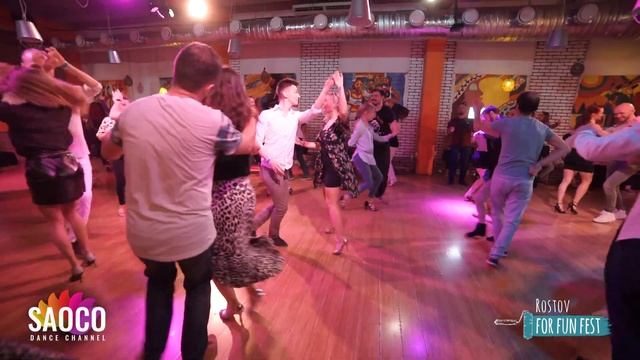 Sergey Agafonov and Irina Nazarenko Salsa Dancing at Rostov For Fun Fest, Saturday 02.11.2019 (SC) смотреть онлайн