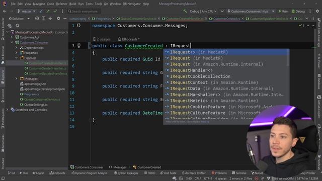 Clean Message Bus Consumers with MediatR in .NET смотреть онлайн