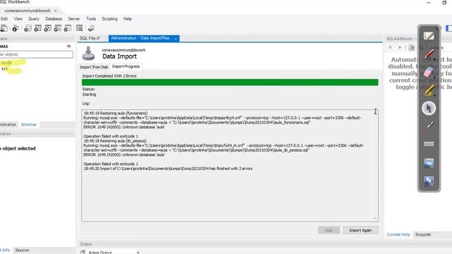 aula01-17/03 dummp data import mysql workbench смотреть онлайн