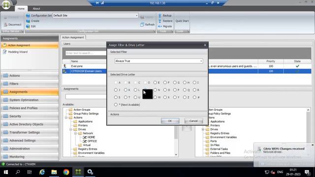 Citrix WEM Network Drive Mapping to user смотреть онлайн