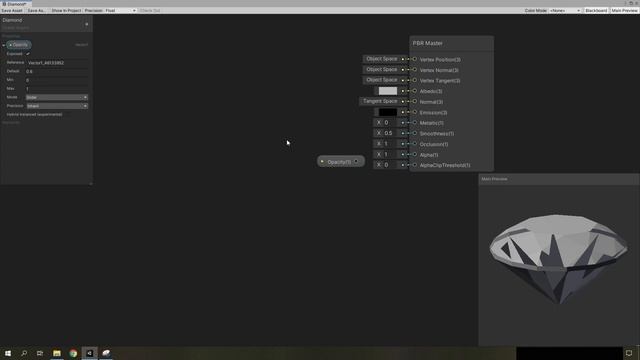 Создание бриллианта в Shader Graph на движке Unity смотреть онлайн