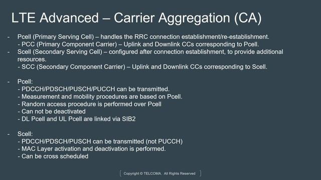 Carrier aggregation (CA) in LTE-Advanced by TELCOMA Global смотреть онлайн