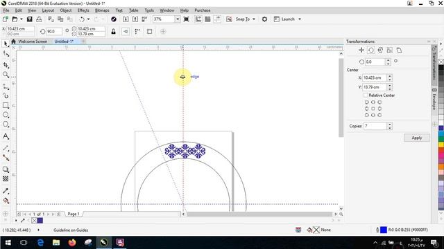 learn How to rotate an object around a cricle in corelDraw in few steps смотреть онлайн