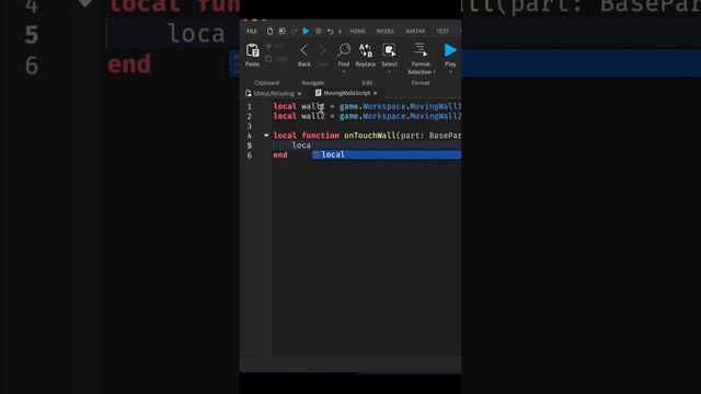 Создаем коридор со сдвигающимися стенками за 58 секунд в Roblox. Программируем побег. смотреть онлайн