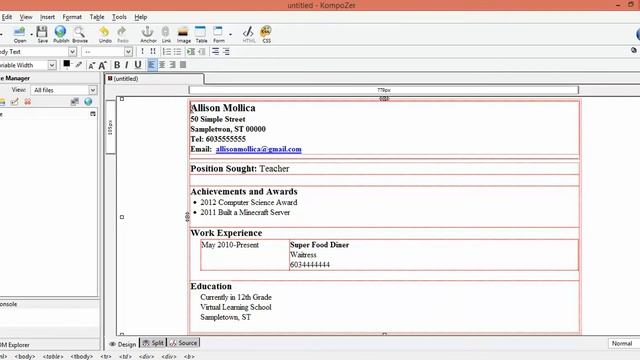 Creating Resume Site Using Komposer Lesson смотреть онлайн