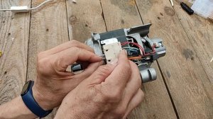 Запуск мотора стиральной машины (семиконтактный разъем) для проверки