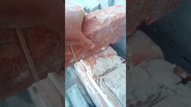 кладка кирпича под резинку- самый быстрый способ зачалки