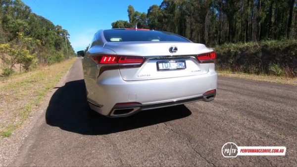 2020 Lexus LS 500 F Sport 0-100km/h & engine sound