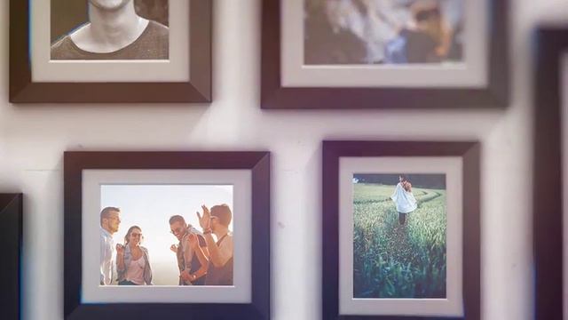 Слайд-шоу "Рамки на стене". Пример. Поздравление, презентация, монтаж видео на заказ. смотреть онлайн