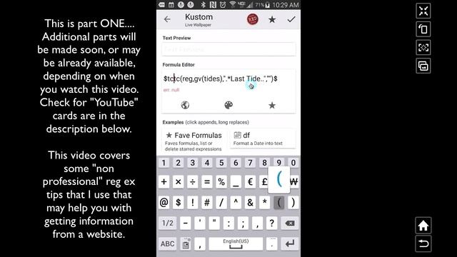 KLWP Tutorial - Get Info From Any Website - Part 1 HTML txt смотреть онлайн