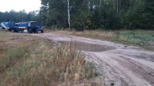 Уборка Картофеля!! Комбаин Анна З644 и Трактор Мтз 80.1