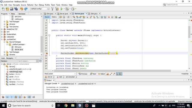 Text Chat Application Using JAVA With TCP protocol 4 смотреть онлайн