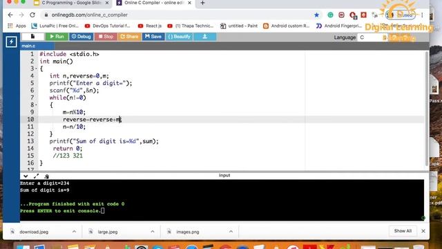 57 C Reverse Digit Program | Online Training Download app from below link смотреть онлайн