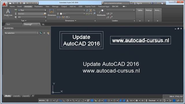 Gratis Update training AutoCAD 2016 deel 4 Mtext AutoCAD 2016 смотреть онлайн