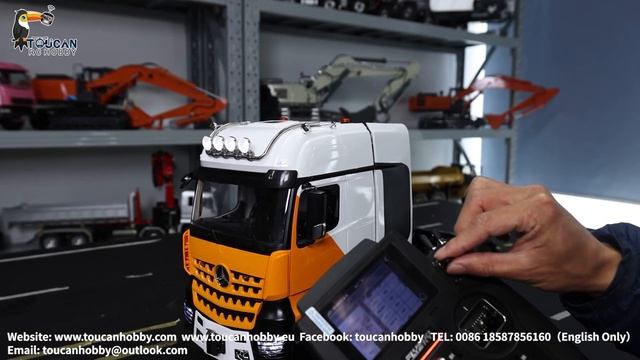 How to operate 1/14 RC LESU 8*8 Metal Chassis Benz Tractor Truck HerculesCab, Check radio settings смотреть онлайн