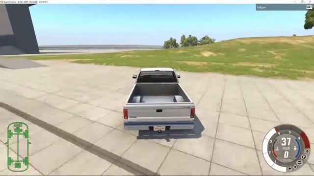 BeamNG. drive Gavril D-Series Crash Testing at Gridmap смотреть онлайн