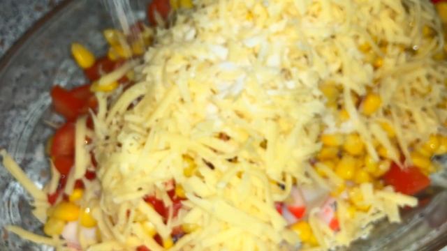 САЛАТ из КРАБОВЫХ ПАЛОЧЕК. Просто и Вкусно. Ням-ням. смотреть онлайн