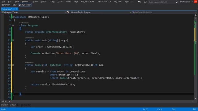 C# Tuple in a Nutshell смотреть онлайн