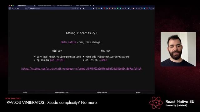 React Native EU 2020: Pavlos Vinieratos - Xcode Complexity? No More. смотреть онлайн