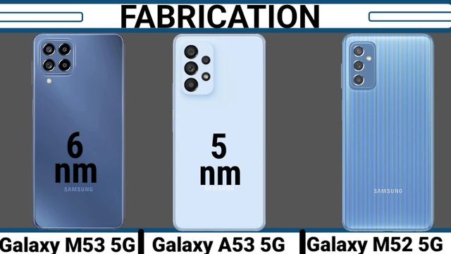 Samsung Galaxy M53 vs Samsung Galaxy A53 Vs Samsung Galaxy M52 full compare 15 July 2022 смотреть онлайн