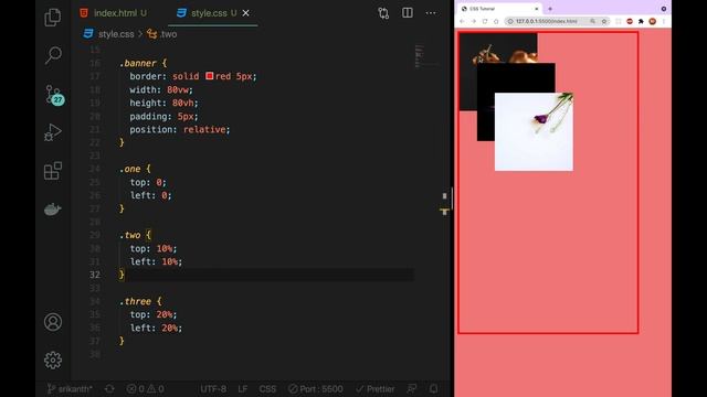 CSS3 Full Course[4K] - 52 | CSS Z - Index Property Explained in CSS | Telugu #css #html #webdev смотреть онлайн