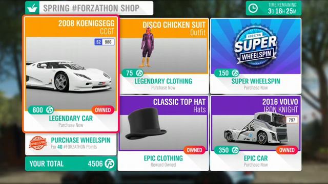 Update 31 Spring Forzathon Shop (Koenigsegg CCGT and Volvo Iron Knight) смотреть онлайн