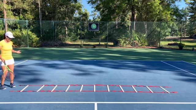Yoga for Tennis Players-Basic Agility Ladder Practice смотреть онлайн