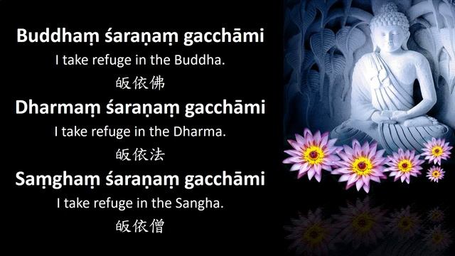 Taking refuge in Triple Gem by Vijay Prakash 三皈依唱誦 (Buddham saranam gacchami) смотреть онлайн