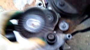 Замена ремня агрегатов с 2-мя роликами и генератора на Santafe 02г.