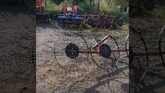 Грабли-ворошилки 4-х колёсные смотреть онлайн
