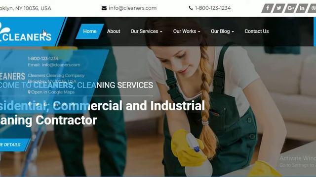 Cleaning WordPress Theme For Residential And Commercial Cleaning Companies | Olanding.com смотреть онлайн
