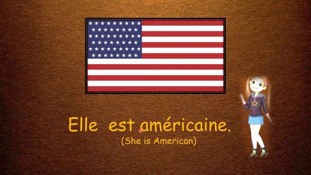 Nationalities in French/ Apprends les nationalités/ French Lesson 6 смотреть онлайн