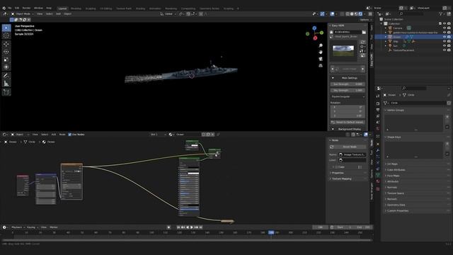 How to make a Ship Wake in Blender | Tutorial смотреть онлайн