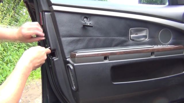 БМВ-7 ( Е65/66 ) Как снять карту двери смотреть онлайн