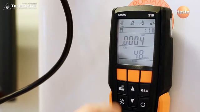 Анализатор дымовых газов Testo 310. Настройка прибора смотреть онлайн