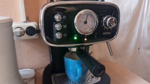 Варим кофе. Обзор рожковой кофеварки Kitfort KT-736. #Kitfort #Китфорт