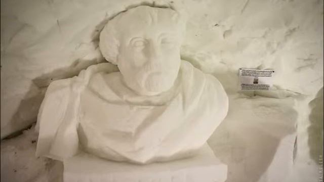 Снежный грот высоко в горах смотреть онлайн